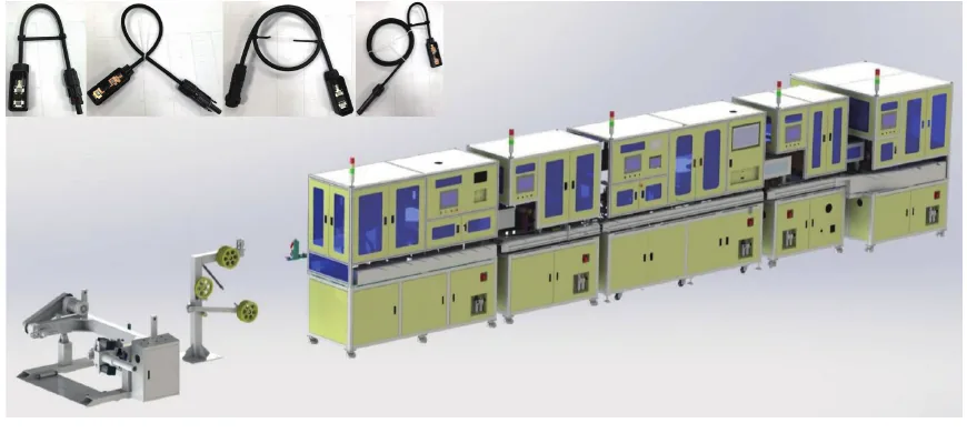 Fully automatic three-piece photovoltaic junction box assembly line for solar manufacturing